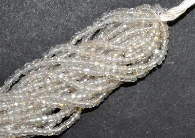 3-Cutbeads in den1920/30 Jahren in Gablonz/Böhmen hergestellt, 
 kristall leicht getönt mit light AB