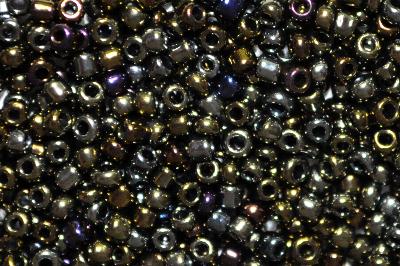 Rocailles von Preciosa Ornella Tschechien hergestellt, 
 metallic