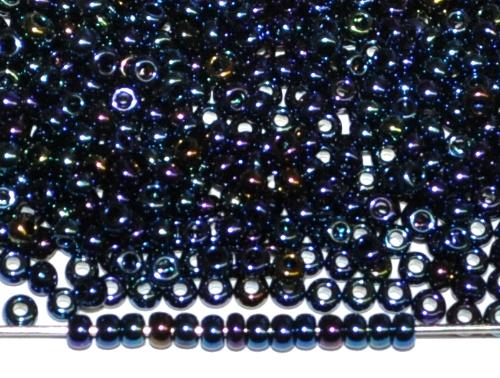 Rocailles von Ornella Preciosa Tschechien, gunpowder metallic