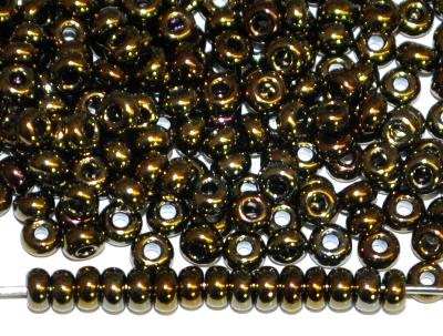 Rocailles von Preciosa Ornella Tschechien hergestellt,
 metallic