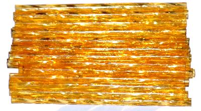 Glasperlen / Stiftperlen getwistet, topas transp., von Preciosa Ornella Tschechien hergestellt