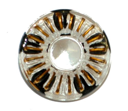 Glasknopf, handgefertigt, handbemalt In Gablonz / Böhmen hergestellt