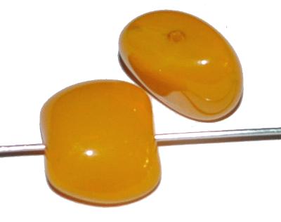 Glasperlen Nuggets, Alabasterglas Ambar, hergestellt in Gablonz / Tschechien