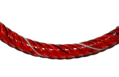 Glasreifen ( bangeles )
 für Gablonzer Weihnachtsschmuck,
 um 1900 in Gablonz/Böhmen hergestellt