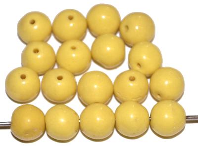 Glasperlen (Prosserbeads) aus Gablonz/Böhmen um 1920 hergestellte, gelb opak