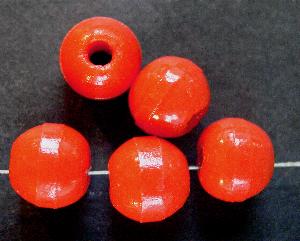 Glasperlen (Prosserbeads) terracotta, in Gablonz/Böhmen um 1920 hergestellt Trade Beads für den Afrikahandel