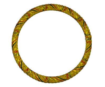 Glasreifen ( bangeles )
 für Gablonzer Weihnachtsschmuck,
 um 1900 in Gablonz/Böhmen hergestellt