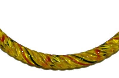 Glasreifen ( bangeles )
 für Gablonzer Weihnachtsschmuck,
 um 1900 in Gablonz/Böhmen hergestellt