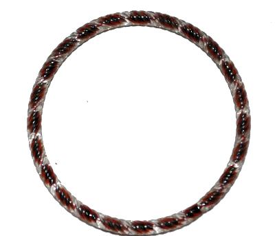 Glasreifen ( bangeles )
 für Gablonzer Weihnachtsschmuck,
 um 1900 in Gablonz/Böhmen hergestellt