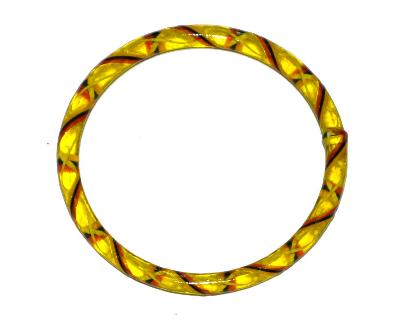 Glasreifen ( bangeles )
 für Gablonzer Weihnachtsschmuck,
 um 1900 in Gablonz/Böhmen hergestellt