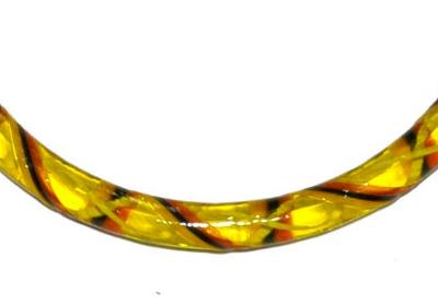 Glasreifen ( bangeles )
 für Gablonzer Weihnachtsschmuck,
 um 1900 in Gablonz/Böhmen hergestellt