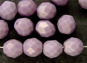 facettierte Glasperlen violett