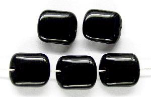 Glasperlen Quadrate schwarz 