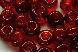Rocailles von Ornella Preciosa Tschechien, dunkelrot transparent