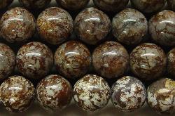 Halbedelsteinperlen 
 aus Brown Agate (Achat)