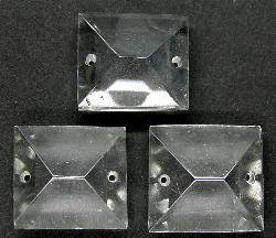 geschliffener kristall Lüstersteine um 1960 in Gablonz/Böhmen hergestellt