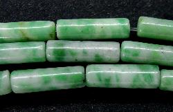 Halbedelsteinperlen 
 aus China Green Jade